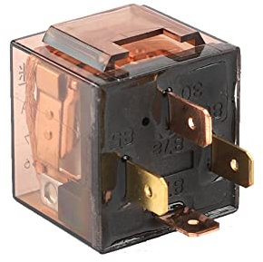 Auto Relais,iSpchen 24V 100A Kfz-Relais Hochstrom Relais Wasserdichte Schaltrelais Trennrelais Mini Relais für LKW Motorräder Boote 12V,4 Pin