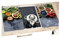 Neustanlo - 2 Stück Schneide- und Abdeckplatte - Healthy Kitchen Edition 4 Avocado Style - Sicherheitsglas - 52 x 30 x 0,8 cm - Ceranfeldabdeckung