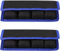 Selens 2PCS DSLR Camera Holder Case Pouch Bag (4 Pocket) Blue for AA Battery, LP-E6 LP-E8 LP-E10 LP-E12 Battery, EN-EL14 EN-EL15 Battery, NP-FW50 NP-F550 NP-FM500H Battery