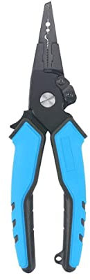 Pince coupante diagonale, coupe-fil, coupe-câbles, coupe-câble de vélo Pince de verrouillage de pêche en aluminium Pince coupante de pêche en aluminium autobloquante avec poignée en caoutchouc Outil d