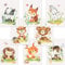 CreativeRobin Waldtier Poster-Set I Kinderzimmer & Babyzimmer Deko
