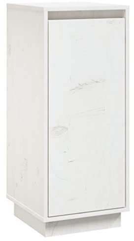 Sideboard White 31.5x34x75 cm Solid Wood Pine