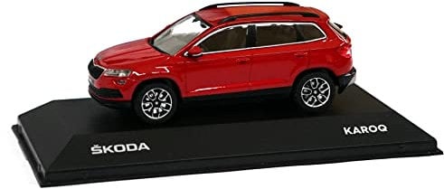 Skoda 5A7099300F3P Karoq Modellauto 1:43 Miniatur Modell, rot
