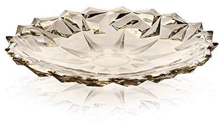 UPJAKS Corbeille à Fruits Bol de Fruits en Verre Grand Panier de Rangement de Fruits en Cristal de Style européen Plat de Fruits et collation Pot-pourris de Bonbons Support pour Centre de Table