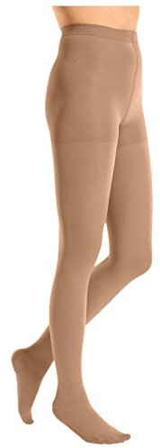mediven cotton CCL2 AT Strumpfhose schwarz o Sp (as3, alpha, xx_s, regular, regular, Caramel)