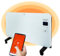 ECODE® Konvektorheizung mit Wandmontage, Elektroheizung mit Fernbedienung und Thermostat - Energiesparender Konvektor mit 1500W - App-Steuerung, Elektrisches Heizpaneel mit Standfüßen
