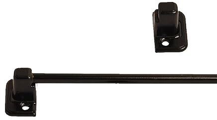 Metal Tie Rail Belt Bedroom Wardrobe Rack Door Bar Storage Hanging Scarf 365mm (Black)