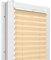 Fenster DEKOR - Plissee Klemmfix ohne Bohren Breite 40 cm x Höhe 120 cm - Fenster Plissees innen Pfirsich - Faltrollo blickdicht - Faltrollos einfach zu montieren - Blissett Rollo