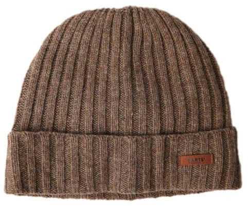 Barts Haakon Umschlagmütze Beanie Strickmütze Wintermütze Damen/Herren - mit Umschlag, Futter Winter Herbst-Winter - One Size braun