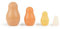 Bieco Silikon Matroschka für Kinder Chocolate Bliss | Badespielzeug ab 1 Jahr | Montessori Spielzeug | Babuschka Puppen Badespielzeug Silikon Spielzeug
