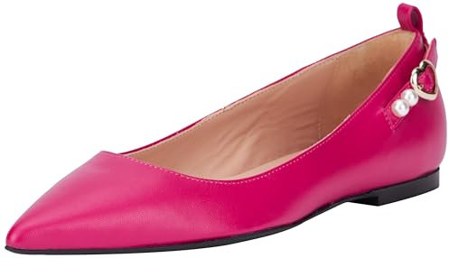 Love Moschino Ballet Flats Women Magenta 7.5 UK