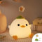 Attivolife Süßes Enten Nachtlicht für Kinder, LED Lampe aus weichem Silikon mit Dimmbarkeit und Timer, USB wiederaufladbare Schlafzimmer Nachttischdekoration, Weihnachtsgeschenke für kleine Mädchen
