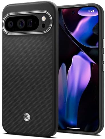 Spigen Enzo Aramid Hülle Kompatibel mit Google Pixel 9 Pro XL -Schwarz