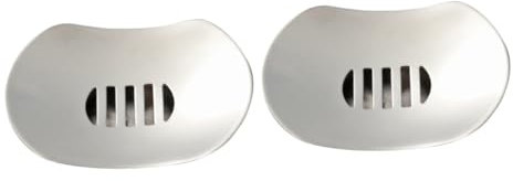 Ciieeo Lot De 2 Porte- en Acier Inoxydable Poli Design Soucoupe Volante Facile À Nettoyer Double Couche pour Salle De Bain Et