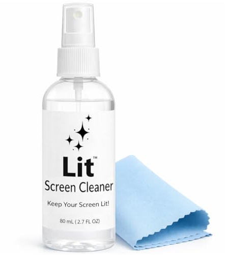 Lit Screen Cleaner Set – sicher und effektiv für alle Geräte: Smartphones, Tablets, Laptops, Monitore, VR-Headsets, Fernseher und Brillen