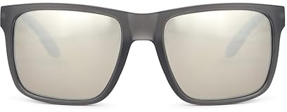 Fortis 2024 Eyewear Bays Polarisierte Angeln Sonnenbrille Anti-Glare Ideal zum Angeln, Bernstein mit silberfarbenem Xblok, Amber/Silver BY014