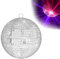 QINERSAW Ø15CM Spiegelkugel Silber Party DiscoKugel Spiegel Disco Ball Party Kugel Mirrorball zum Aufhängen für Party Karneval Geburtstag Mottoparty Weihnachten Schaumstoff