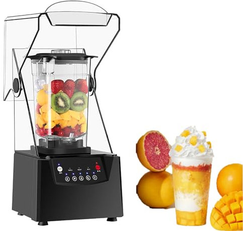 ZIXIAOS Blenders for Kitchen, Professional Smoothies Blender with 2000ml Container, 2200W High Power Countertop Blender for Fruit Crushing Ice, Shakes