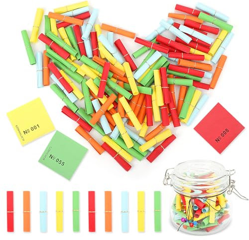 CHCAES 200 Stück Tombola Lose Nummeriert 1-100 TombolaLose Wiederholen 2 Mal Treffer Gewinnlose 50 * 50mm Röllchenlose Bunt Gemischt Gewinnlose Nummeriert für Gartenparty Vereinsfest Alljährliche