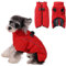 Savlot Hundemantel Warme Pufferjacke für den Winter Winddichter Hundemantel mit Geschirr Reflektierende Rollkragen-Winterjacke für Hunde Hundeschneeanzug für kleine, mittelgroße und große Hunde