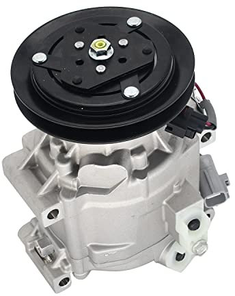 Molloparts Compresseur de climatisation 1906-7000 6A67197114 SCSA06C 12 V compatible avec tracteur Kubota M95XDTC M4900DT-CAB L5240HSTC L5740HSTC B3030HSDCC compatible avec tracteur compact Agco ST34A