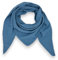 Musselin Schal damen Uni Made Italy 195 x 72 cm Herbst Winter Dreieckstuch Baumwolle Halstuch (Jeansblau)