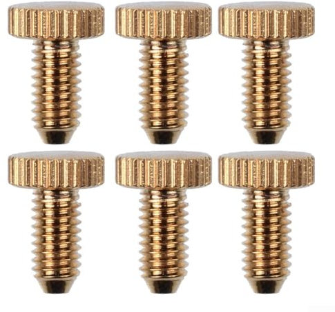 Ersatz Set 6 Stück Tremolo Brücke Schrauben für E-Gitarren mit für Floyd Rose (Gold)