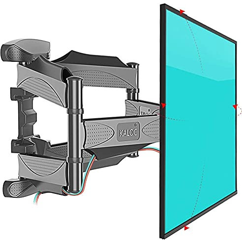 DRFGNF Support TV, Support Mural TV Robuste et Ultra résistant, Double Bras inclinable et pivotant pour écrans LED LCD OLED Plasma et incurvés de 32 à 58 Pouces - Jusqu'à 400 mm x 400 mm