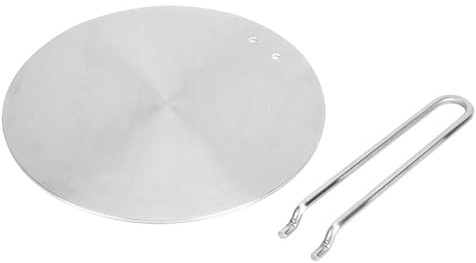 Adaptateur de Plaque à Induction Thermique Chauffant Efficacement les Casseroles Non Inductives, Cuisinière électrique à Gaz, Acier Inoxydable, 22 Cm (20cm)