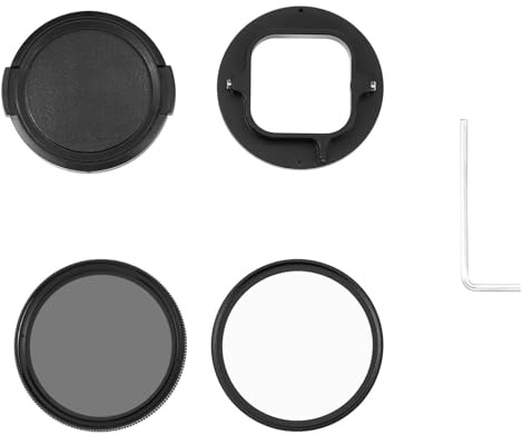 Graufilter ND2-ND400, 52 mm, mit Adapter für 12/11/10, Schwarz, inkl. Adapter und Objektivschutz