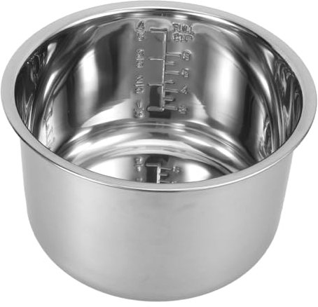 KhUkhu Pentola A Pressione Elettrica Pentola Interna Pentola per Friggere Cottura Cuociriso Rivestimento di Ricambio Cuociriso Ninja Cuociriso Microonde Pentola in Acciaio Inossidabile