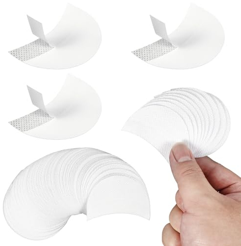 Oruola 200 Stück Lidschatten Schild,Lidschatten Pads,Wimpernblättchen zum Färben,Lidschattenschild,Selbstklebend Eyeshadow Shields von Tönung Lippen Makeup Rückstand