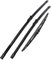 Escobillas Limpiaparabrisas para Seat Ibiza 6L 2006 2007 2008 21+19+14'+19'', Resistente al Desgaste Juego de escobillas limpiaparabrisas Delanteras y traseras