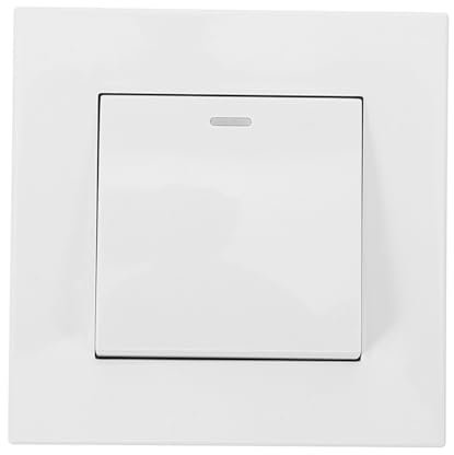 KALLORY Wandschalter Steuerschalttafel für Doppelsteuerung Hochwertiges Lichtschalter Panel mit Eleganter Oberfläche für Verschiedene Wohnstile Unterputzmontage Langlebig