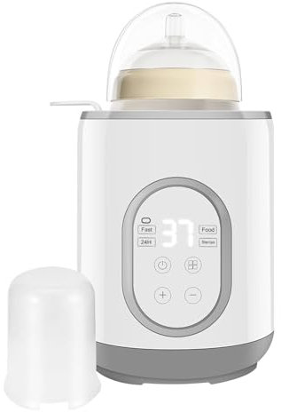 Chauffe Biberon,Chauffe biberon multifonctionnel Électrique Rapide Garde au chaud les aliments pour bébé et le dégivrage Chauffe Lait Maternel/Infantile avec écran LCD
