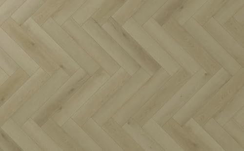 Firm Ewh7032 Blonde Oak Wood Effect Click Lock Luxury Vinyl Tile - Herringbone (7.5mm LVT) For Domestic & Commercial Use