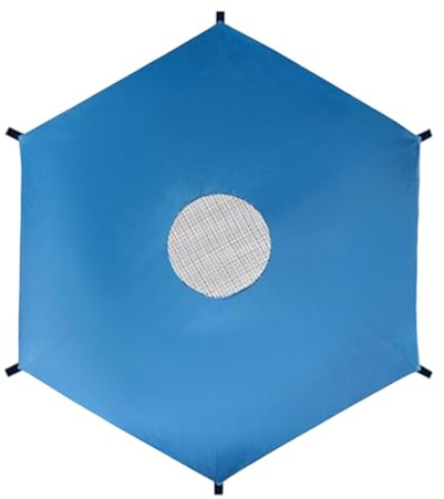 Trampolin Sonnenschutz Abdeckung, 305cm Trampolin Überdachung Abdeckung,6 Stangen Wasserdichtes Sonnensegel TrampolinZubehör Für Garten Und Terrasse