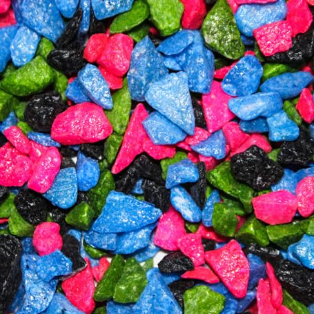 Hanicks Aquarium Gravel & Sand Substrate for Fish Tanks - Natural Stones, 3-5mm, Perfect for Plant Growth (5 kg, Multi Mix Gravel)