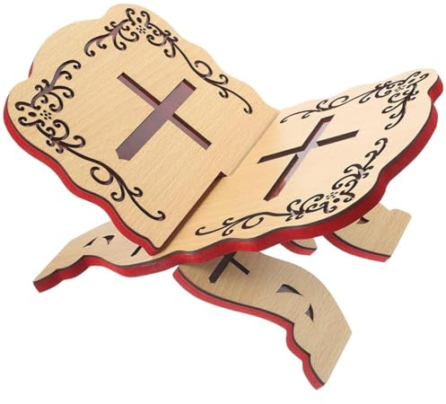 Bibelstand, Gebetsbuchhalter 13x9.1 '' Koranhalter Holzklapper Bibelstand Heiliges Buch für Tischkapelle, Koran, Koran