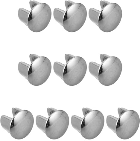 Yardenfun 10pcs Shower Diverter Handle Decorative Caps Shower Switch Hole Plugs Chrome Plated Knob Hole Covers for Bathroom Fixture Replacement and Repair