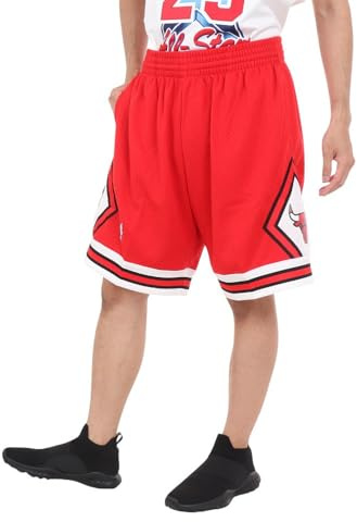 Mitchell & Ness NBA Swingman Road Shorts Bulls 97-98 Scarlet SM