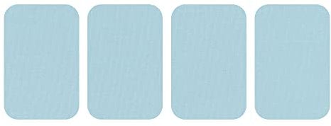 dalipo 05009 - Bügelflicken 4er-Pack, ca. 7,6x4,9cm, hellblau