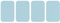 dalipo 05009 - Bügelflicken 4er-Pack, ca. 7,6x4,9cm, hellblau