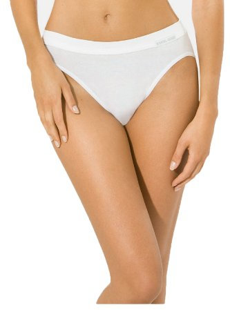 5 Stück Jazzpants Sport Edition Damen Unterwäsche Slip Unterhose 100% Bio Baumwolle Farbe: weiß Größen 38-48 Größe 42