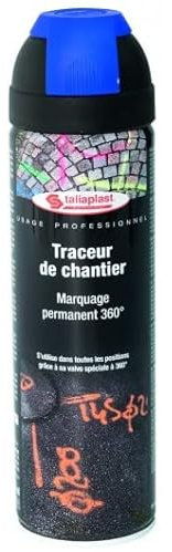 Taliaplast - Bombes de peinture de traçage 500ml - Coloris: Bleu fluo