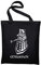 STYLETEX23 Dalek Exterminate Jutebeutel, Beutel, Stoffbeutel, Baumwolltasche, schwarz