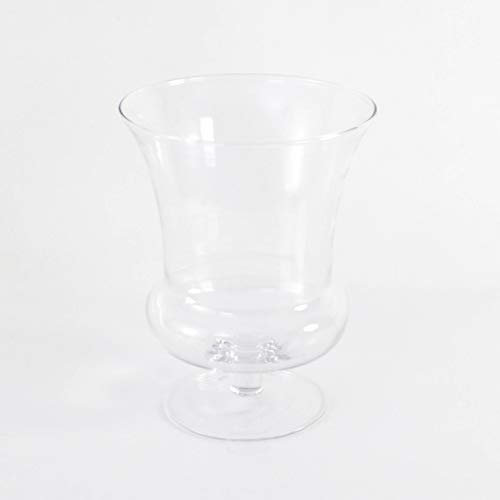 INNA-Glas Goblet vase/flower glass vase CARA, clear, 11.6/29.5cm, Ø 9/23cm - Design vase/Votive holder