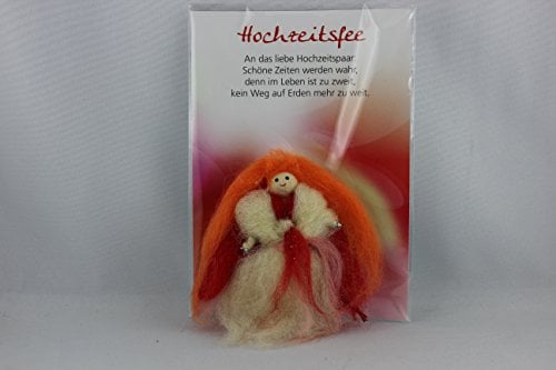 JoJo, Wichtel Arts, J093-034, Glücksfee, Hochzeitsfee, Filz, 9cm, mit Spruch