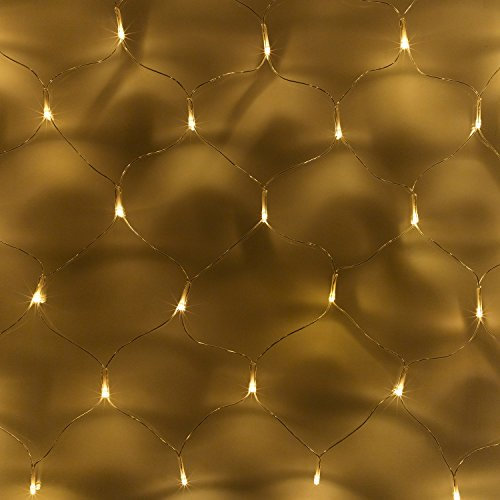 Lights4fun 100er LED Solar Lichternetz warm weiß Außenbereich