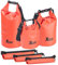 Xcase Kleidersäcke wasserdicht: 3er-Set wasserdichte Packsäcke aus LKW-Plane, 5/10/20 Liter, rot (Dry-Packs, Wasserdichter Sack, Reisetaschen)